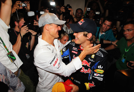 Michael Schumacher lagde vejen forbi og ønskede tillykke